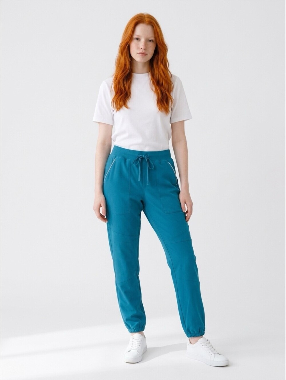 FIGS W_VENICE SLIM JOGGER SCRUB PANTS LG/PETITE PACIFIC BLUE(PCB) NWT